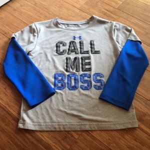 Boys Size 5 Under Armour Long Sleeve Tee